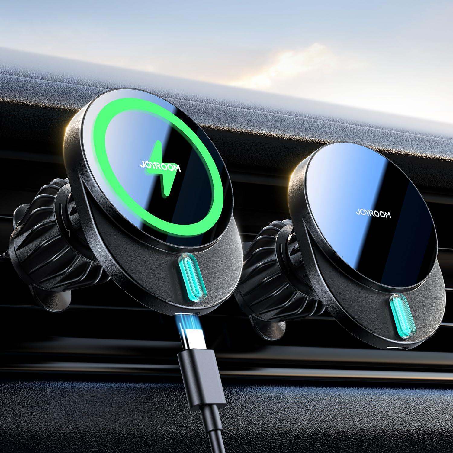 Soporte De Cargador De Coche Inalámbrico Joyroom 15w Para Magsafe Iphone - Venta Internacional. $468