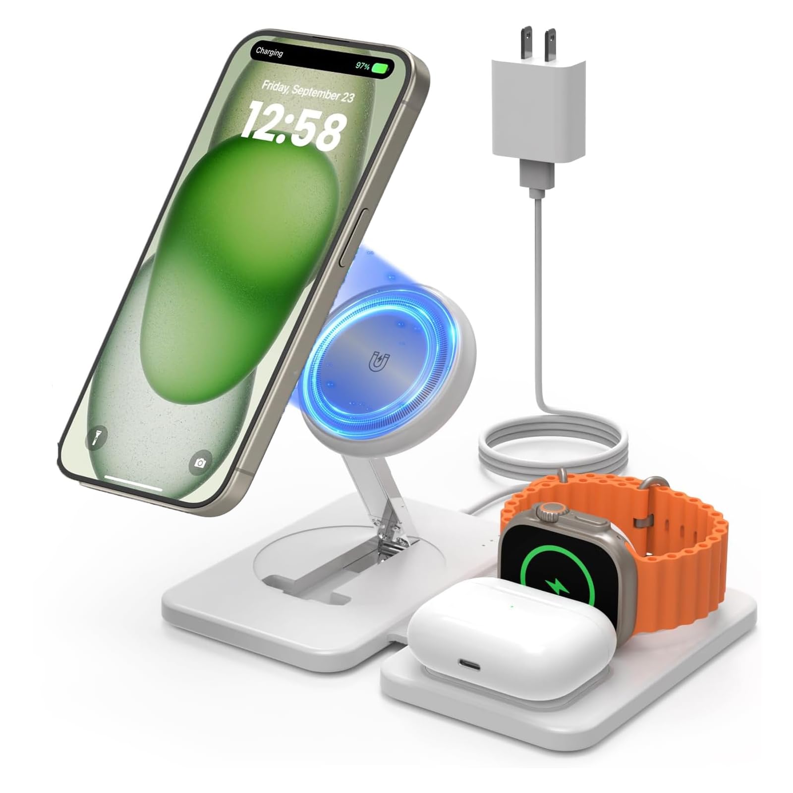 Foto 1 | Estación De Carga Inalámbrica Joygeek Para Iphone Con Mag-safe - Venta Internacional.