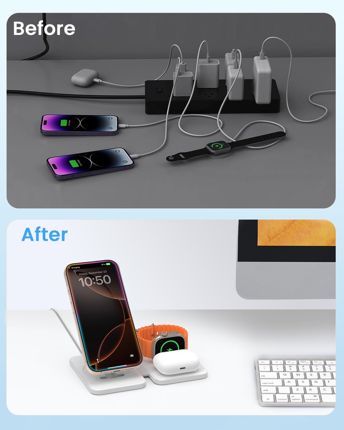 Foto 4 pulgar | Estación De Carga Inalámbrica Joygeek Para Iphone Con Mag-safe - Venta Internacional.