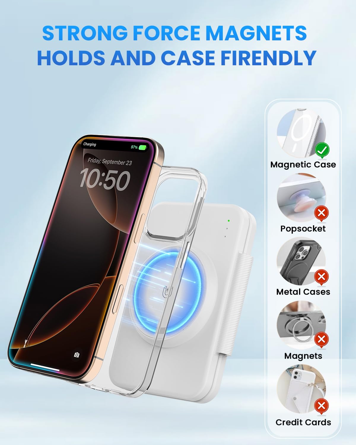 Foto 5 | Estación De Carga Inalámbrica Joygeek Para Iphone Con Mag-safe - Venta Internacional.