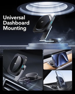 Foto 4 | Cargador Esr De Montaje En Coche Para Magsafe Con Cargador Inalámbrico Negro - Venta Internacional.