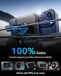 Foto 7 | Cargador Esr De Montaje En Coche Para Iphone Qi2 Magsafe De 15 W, Color Negro - Venta Internacional.