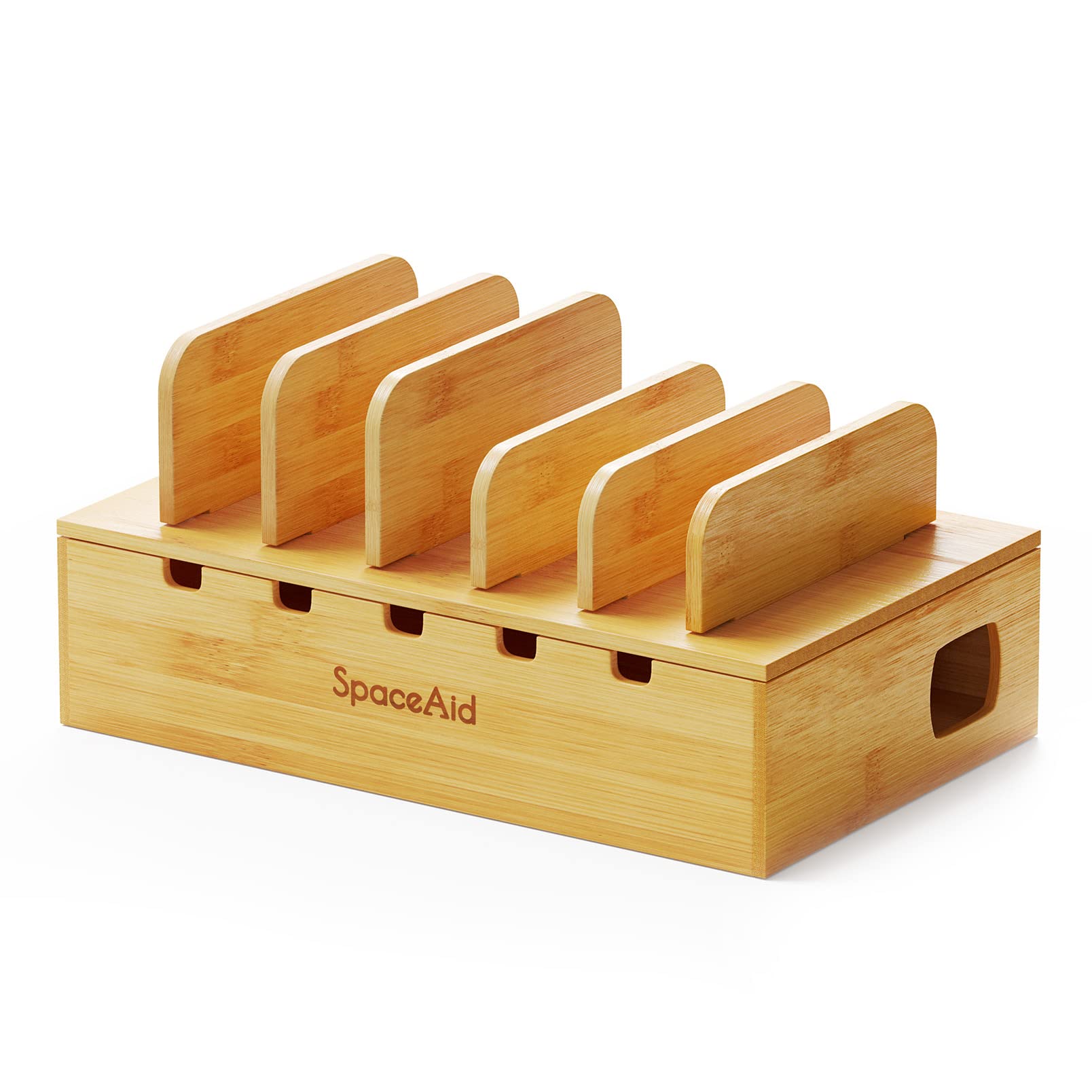 Estación De Carga Spaceaid Bamboo Para Varios Dispositivos - Venta Internacional. $798