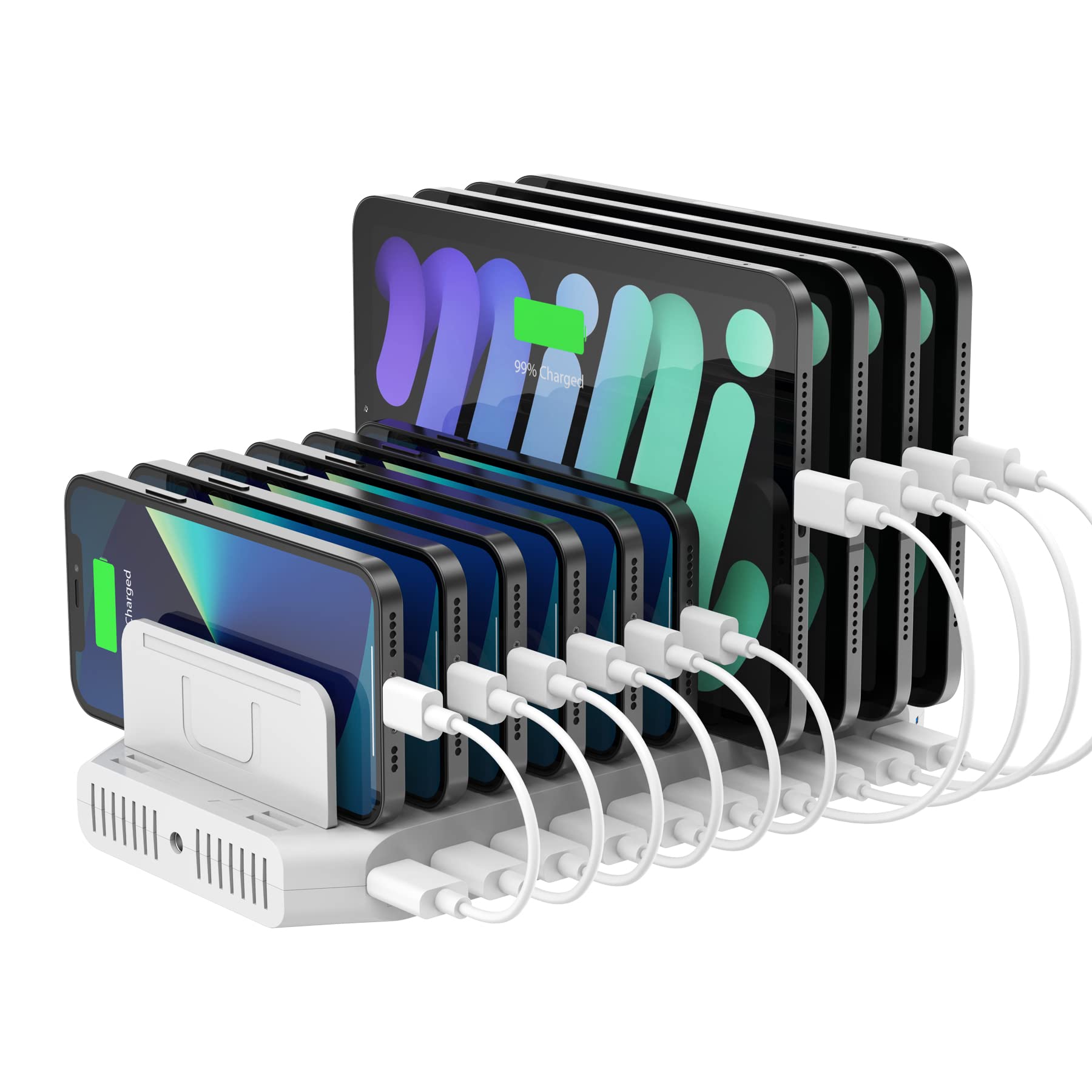 Estación De Carga Unitek, Base De Carga Usb De 96 W Y 10 Puertos - Venta Internacional. $2,222