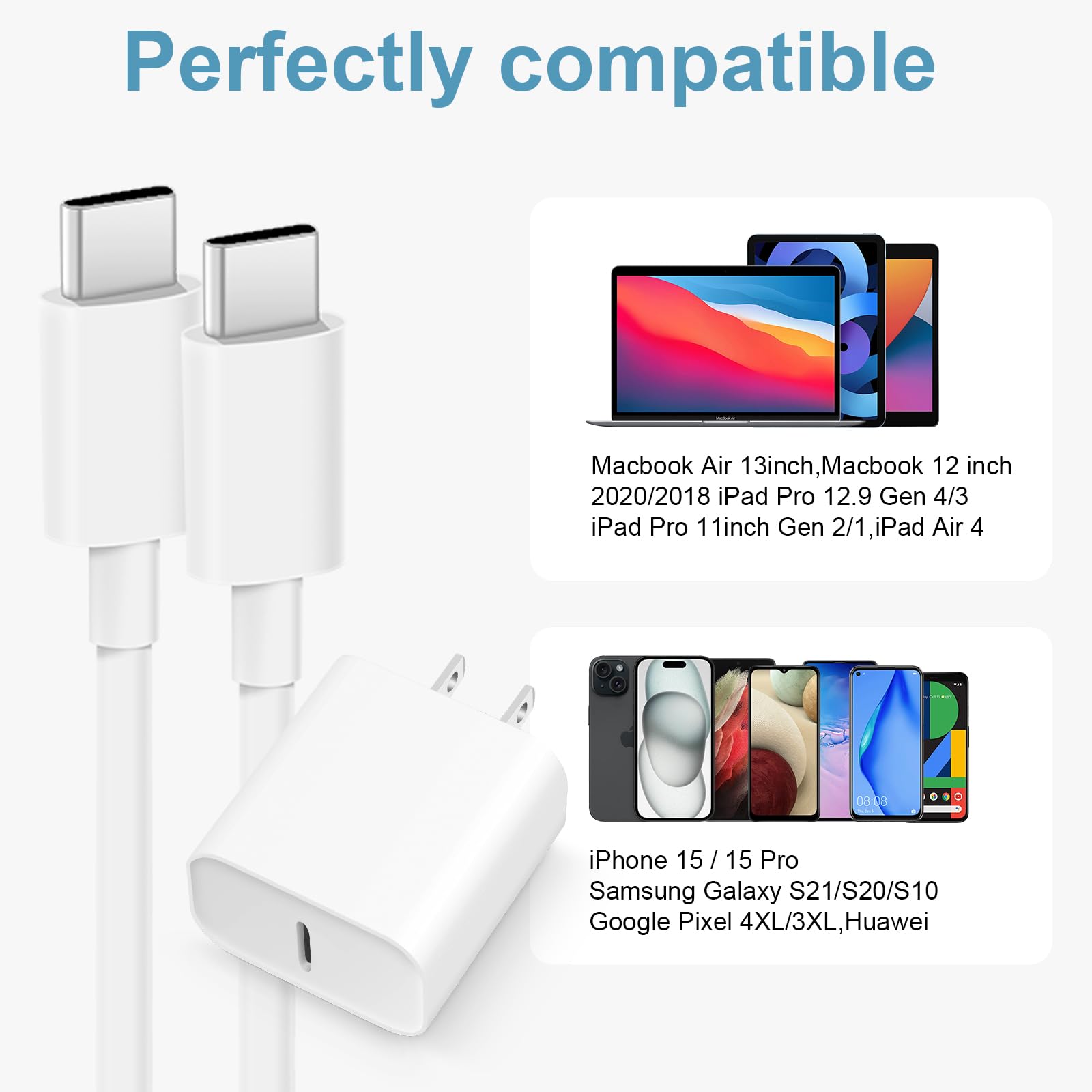 Foto 5 | Cargador Stakycet 20w Usb C De Carga Rápida Para Iphone 16 15 - Venta Internacional.