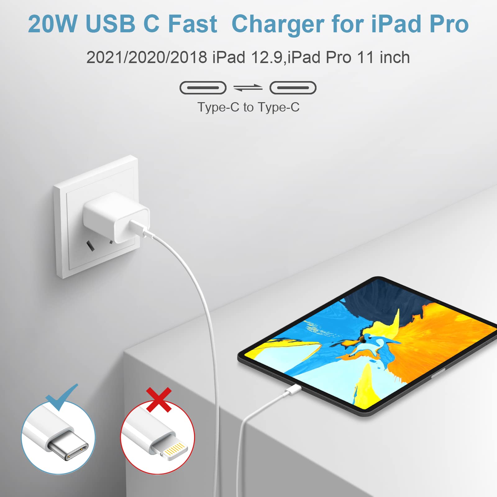 Foto 6 | Cargador Stakycet 20w Usb C De Carga Rápida Para Iphone 16 15 - Venta Internacional.