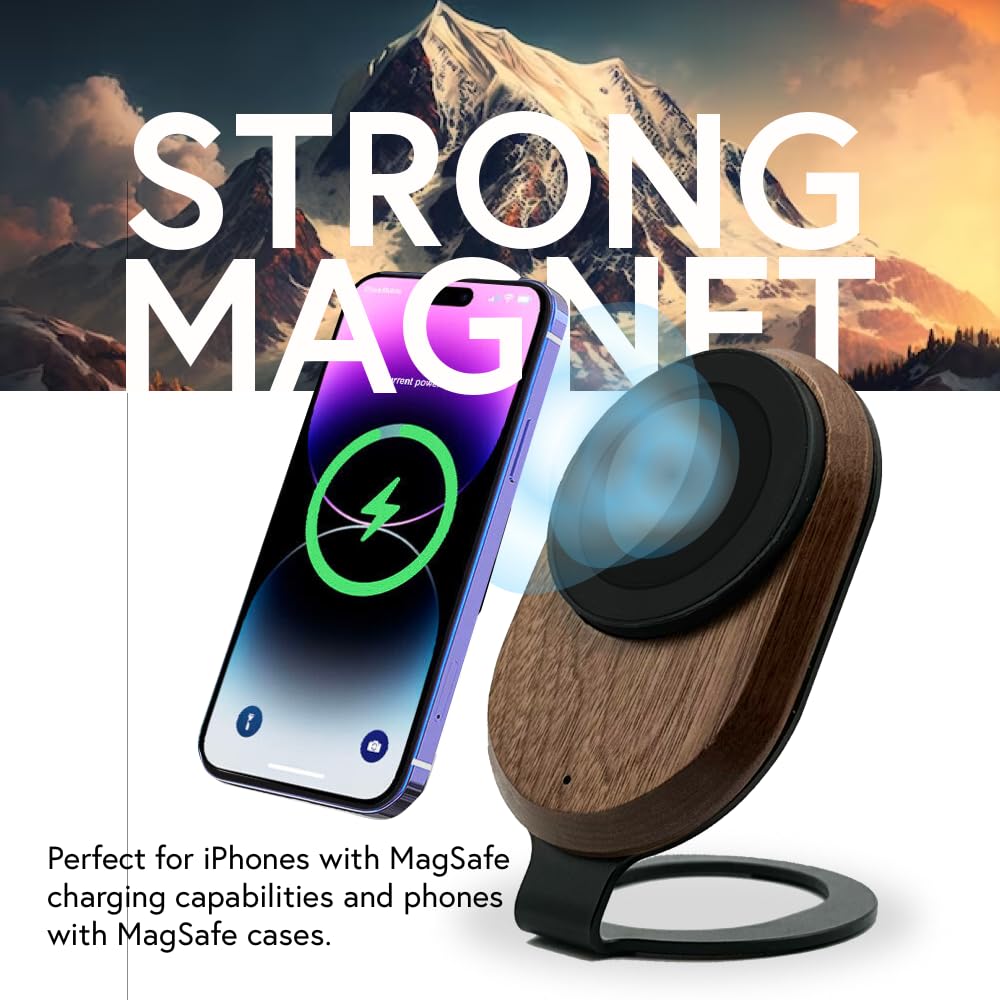 Foto 2 | Estación De Carga Inalámbrica Ark Magnetic 15w Para Iphone Y Samsung - Venta Internacional.