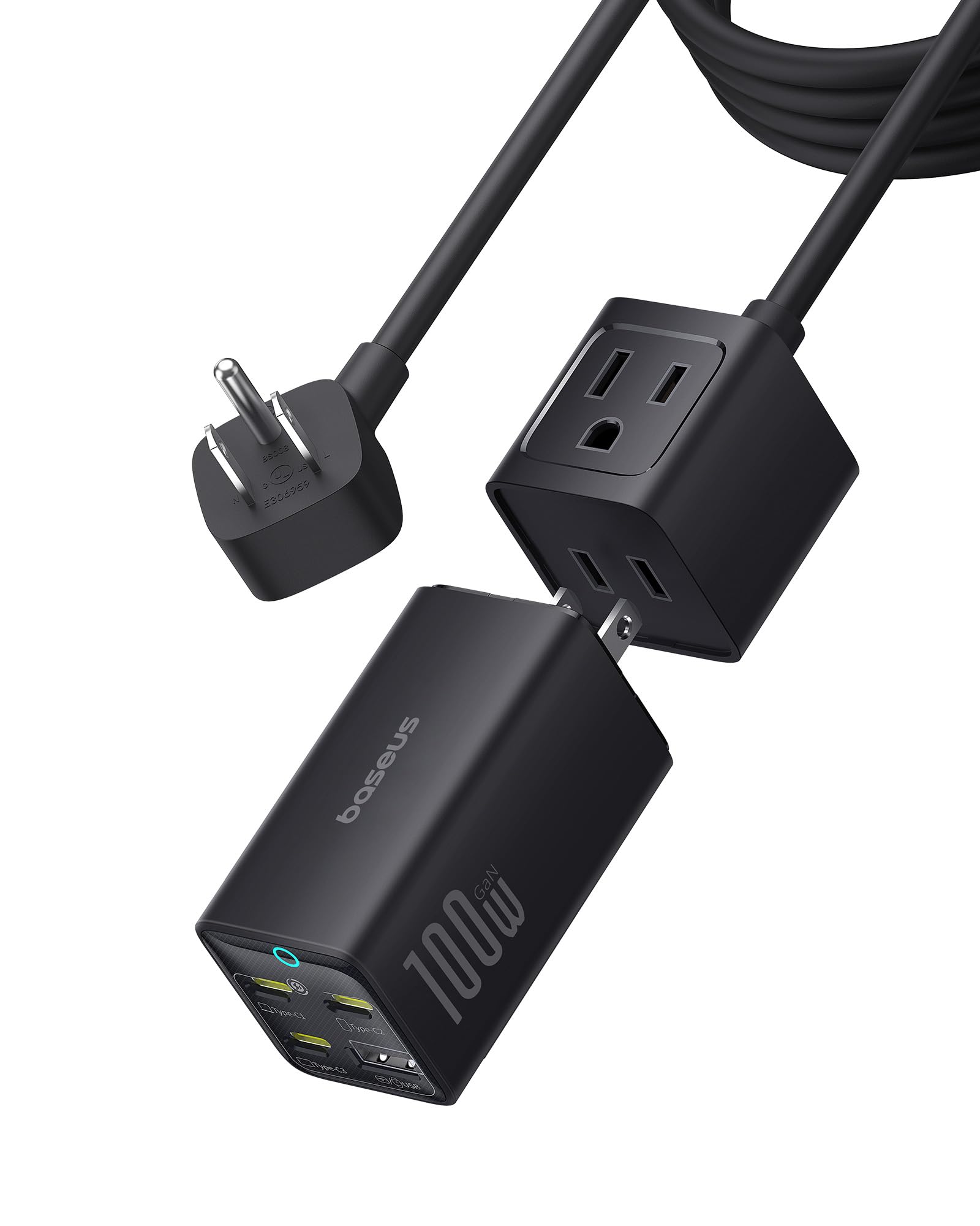 Estación De Carga Baseus Powercombo Mini 100w 5 En 1 Usb-c - Venta Internacional. $1,388