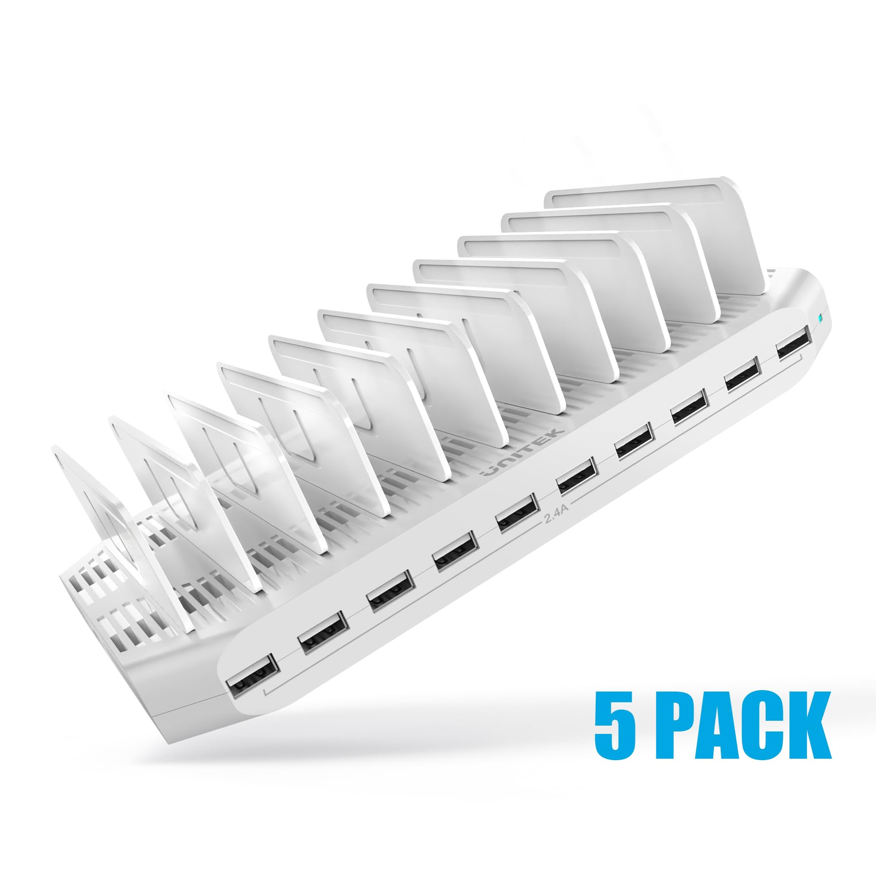 Foto 3 pulgar | Estación De Carga Unitek Multi Usb De 10 Puertos Para Múltiples Dispositivos - Venta Internacional.