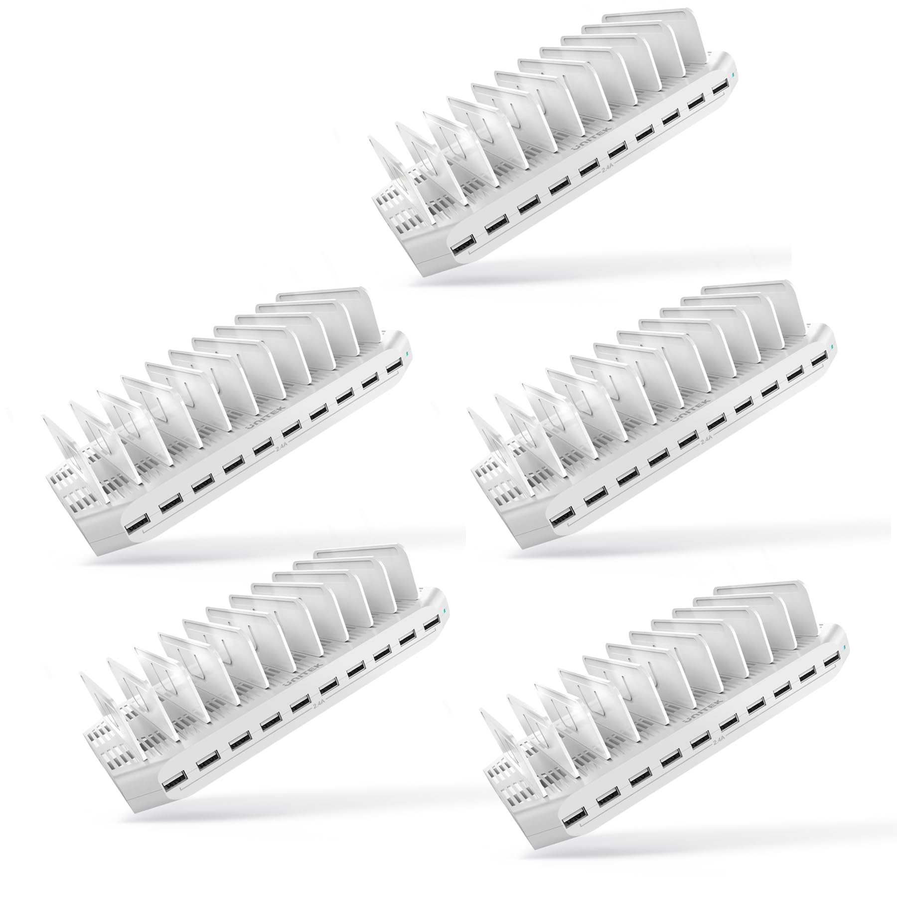 Foto 4 pulgar | Estación De Carga Unitek Multi Usb De 10 Puertos Para Múltiples Dispositivos - Venta Internacional.
