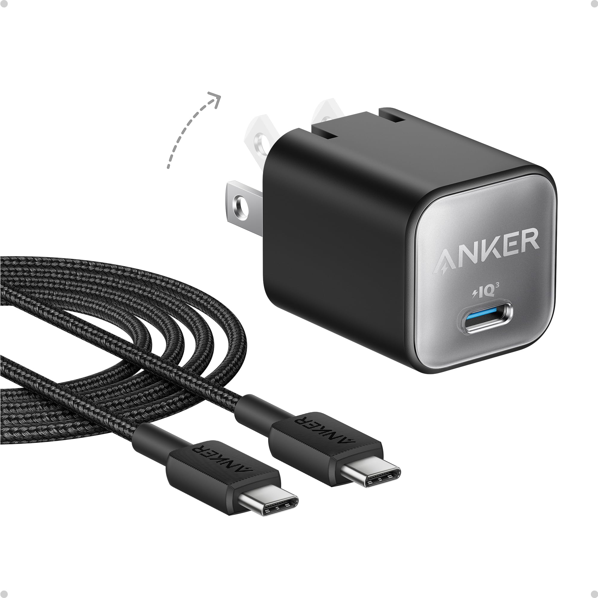 Foto 2 pulgar | Cargador Anker Nano 30w Usb C Gan Piq 3.0 Para Iphone Galaxy - Venta Internacional.