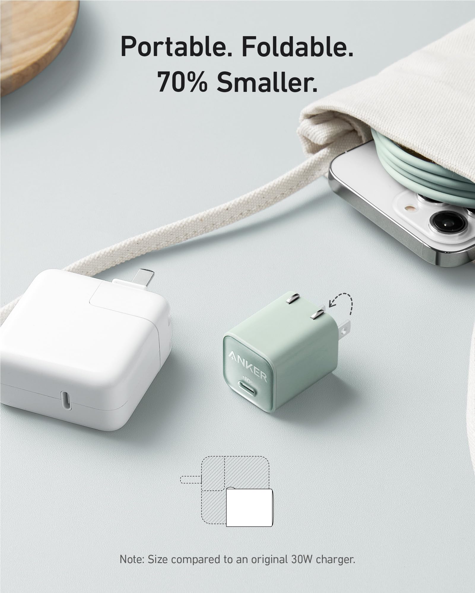 Foto 4 | Cargador Anker Nano 30w Usb C Gan Piq 3.0 Para Iphone Galaxy - Venta Internacional.