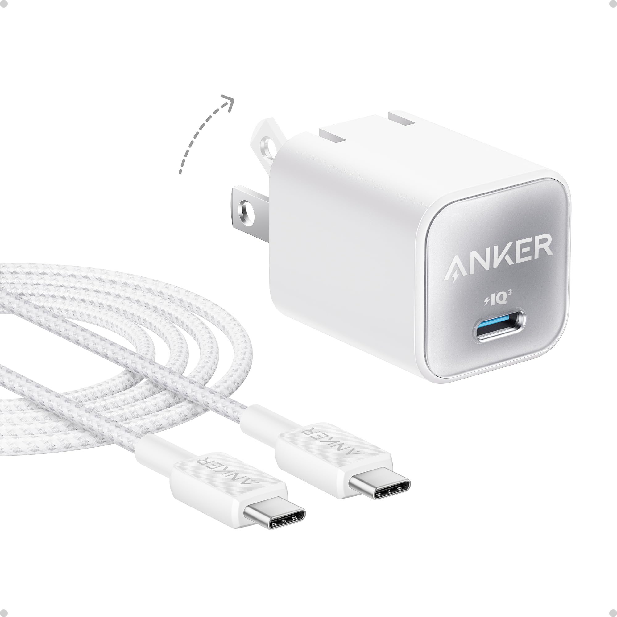 Foto 2 pulgar | Cargador Anker Nano 30w Usb C Gan Piq 3.0 Para Iphone Galaxy - Venta Internacional.