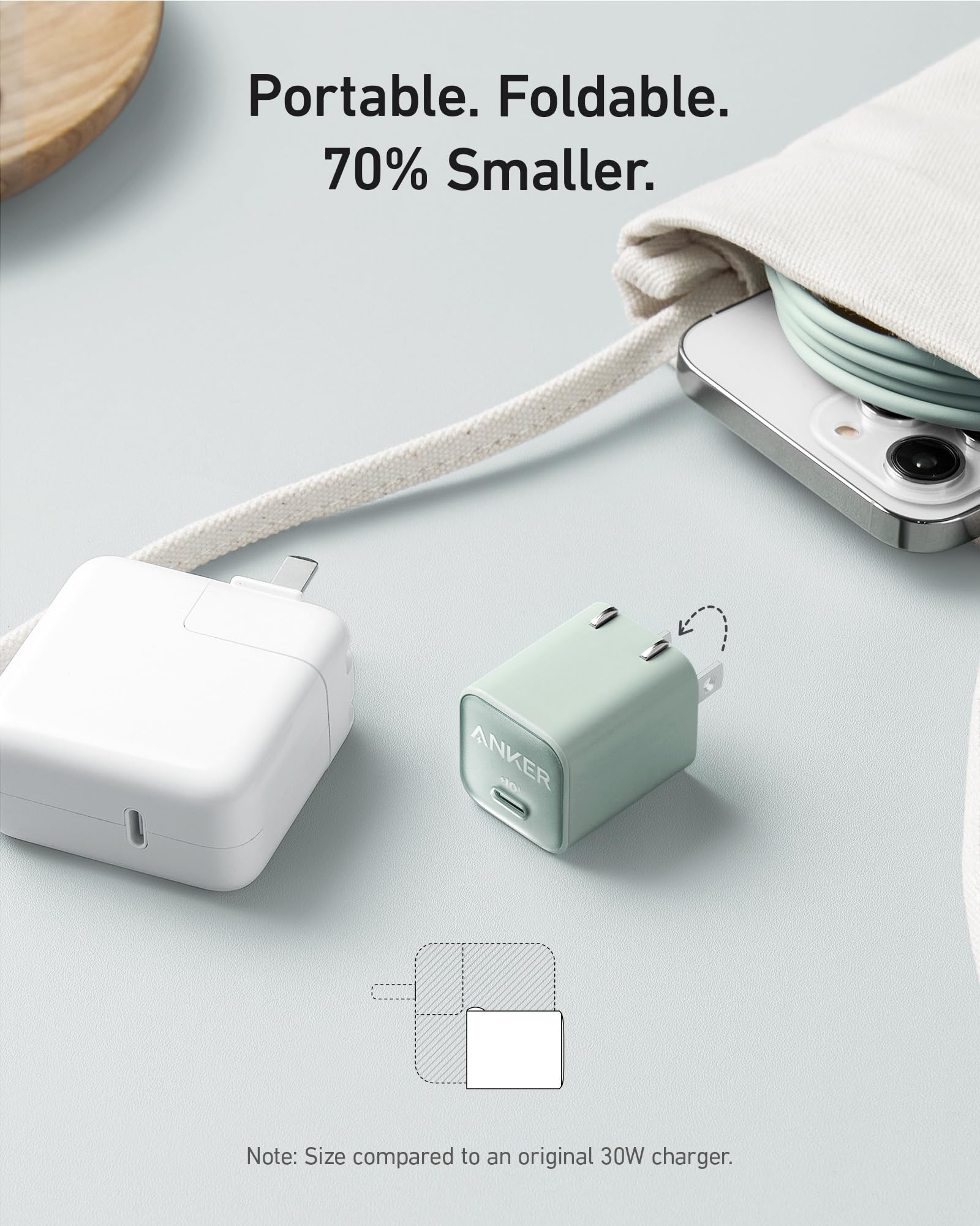 Foto 4 | Cargador Anker Nano 30w Usb C Gan Piq 3.0 Para Iphone Galaxy - Venta Internacional.