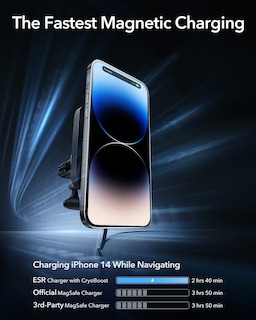 Foto 3 | Cargador De Coche Esr Magsafe Con Cryoboost Para Iphone Con Adaptador - Venta Internacional.