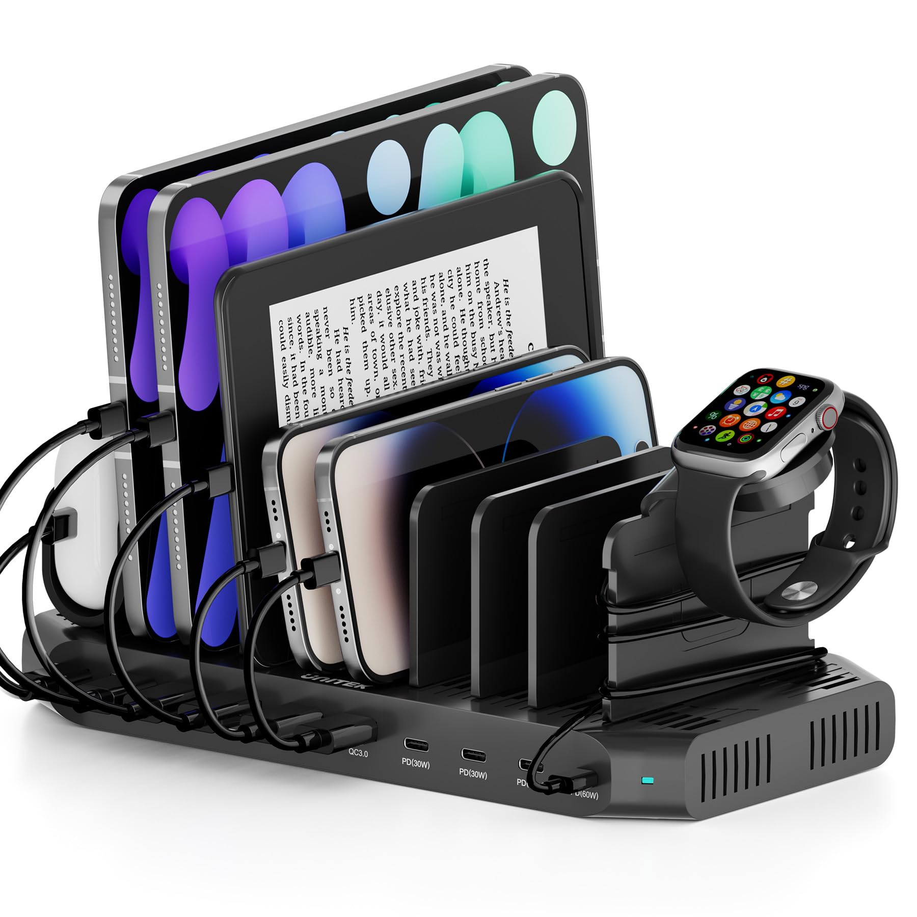 Estación De Carga Unitek Con Cargador Rápido Usb C De 140 W Para Portátil - Venta Internacional. $4,256
