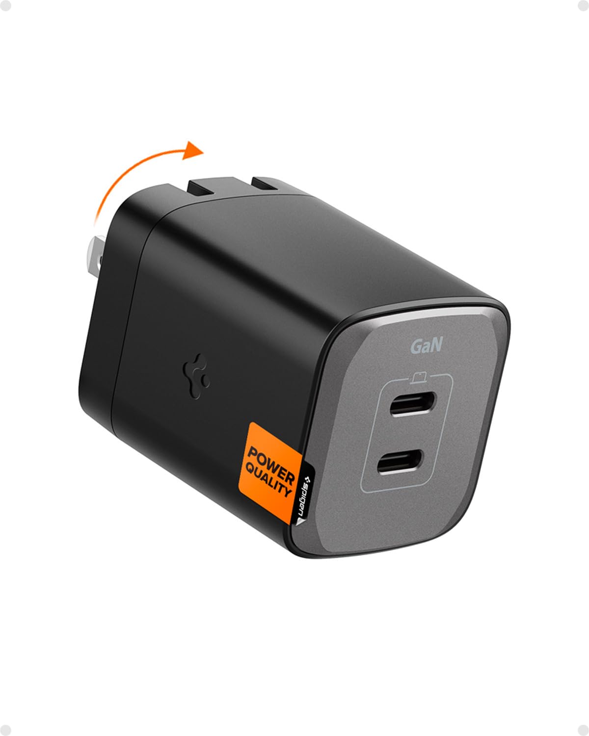 Cargador De Pared Spigen Gan Iii 652 65w 2 Puertos Para Iphone - Venta Internacional.