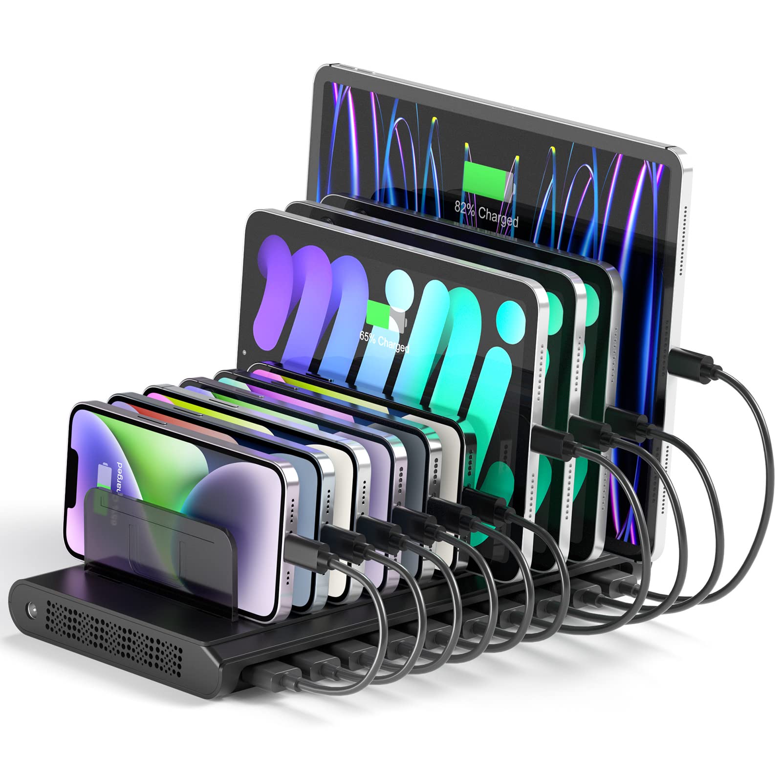 Estación De Carga Unitek Multi Usb 10 Puertos Fast Ipad Charger - Venta Internacional.