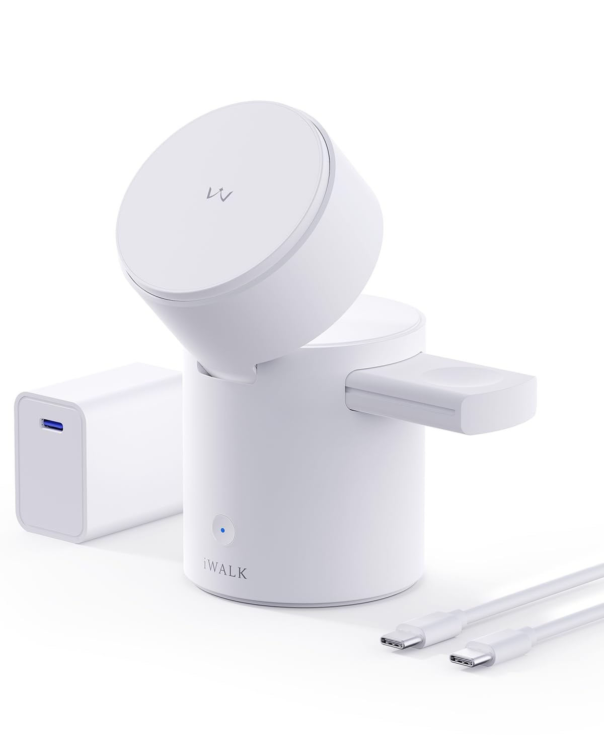 Soporte De Carga Inalámbrico Iwalk 3 En 1 Para Iphone Y Apple - Venta Internacional. $1,859