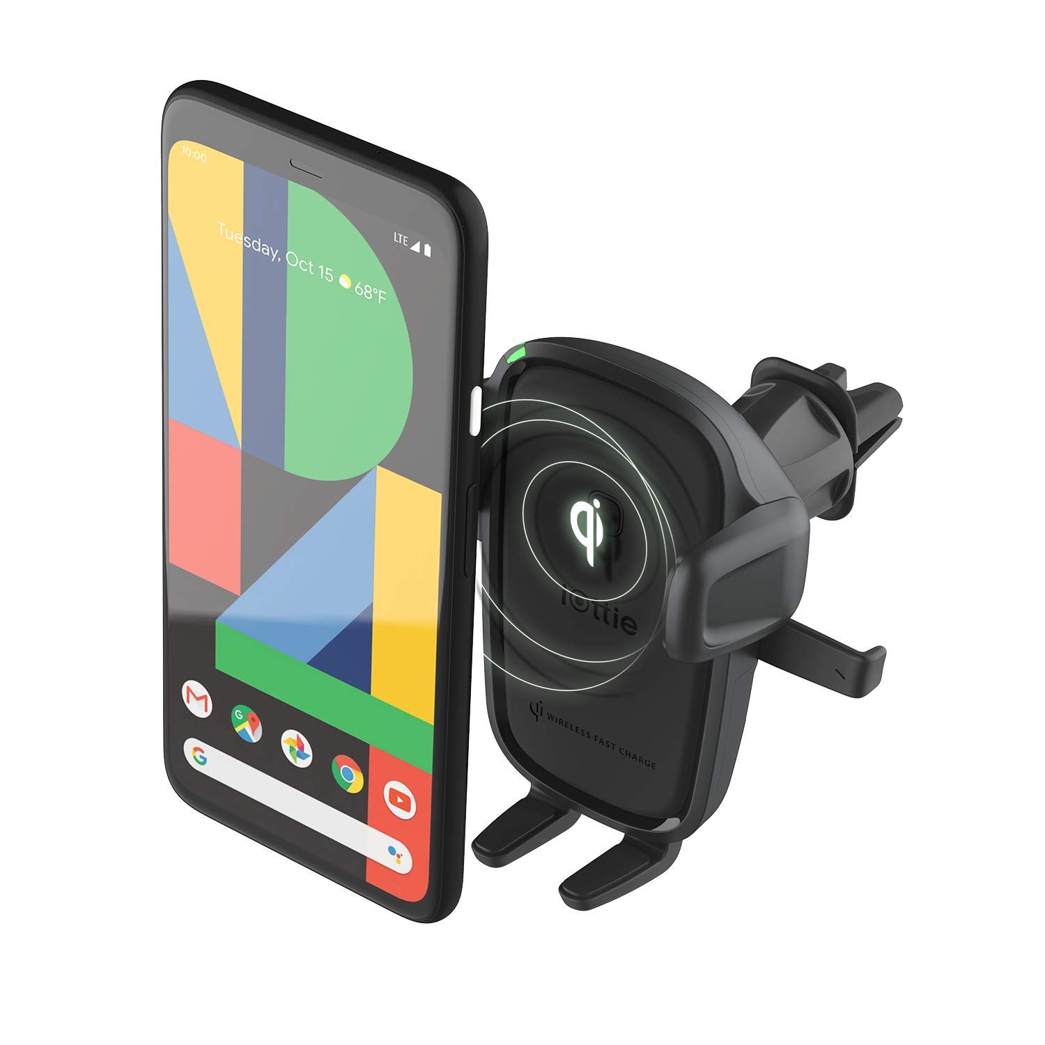 Cargador De Coche Con Carga Inalámbrica Iottie Easy One Touch 2 - Venta Internacional. $1,207