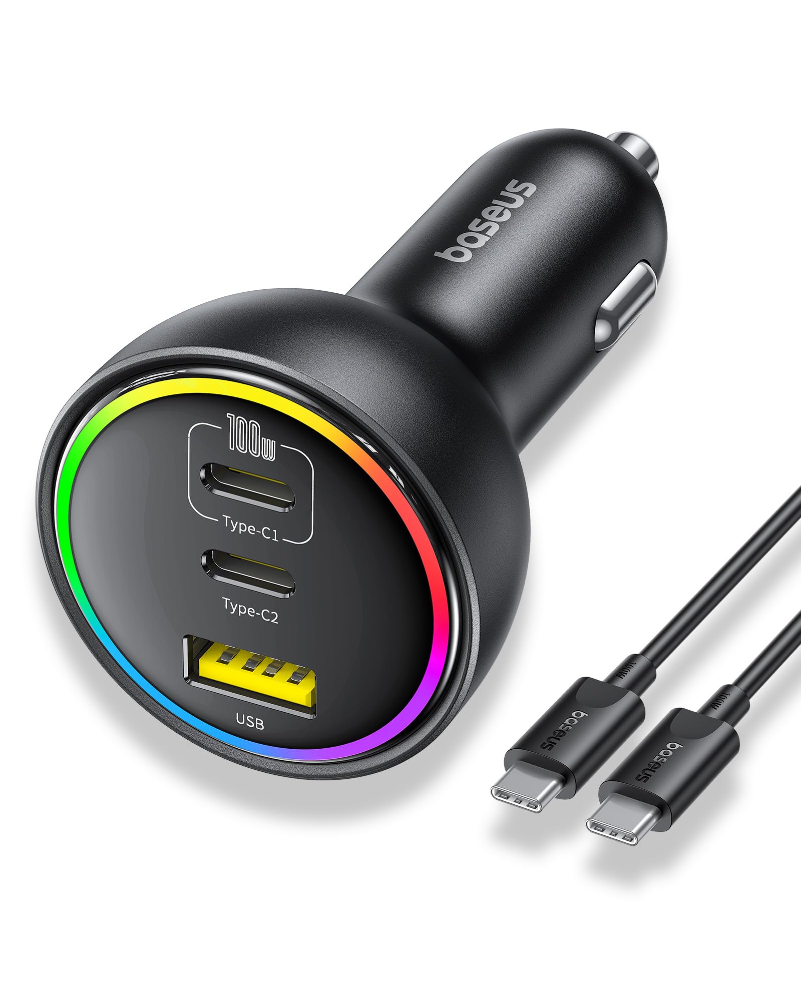 Cargador De Coche Usb C Baseus 152,5 W De Carga Superrápida Con 3 Puertos - Venta Internacional. $845