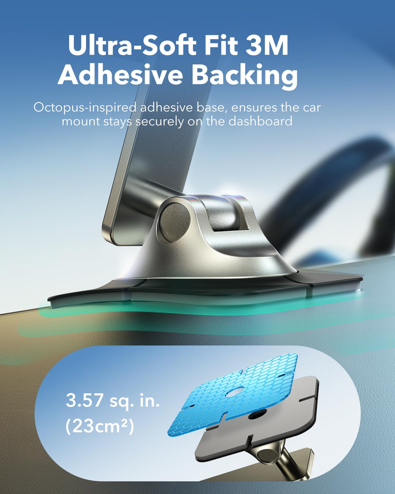 Foto 6 | Cargador Esr De Montaje En Coche Para Qi2 Magsafe Iphone Titanium De 15 W - Venta Internacional.