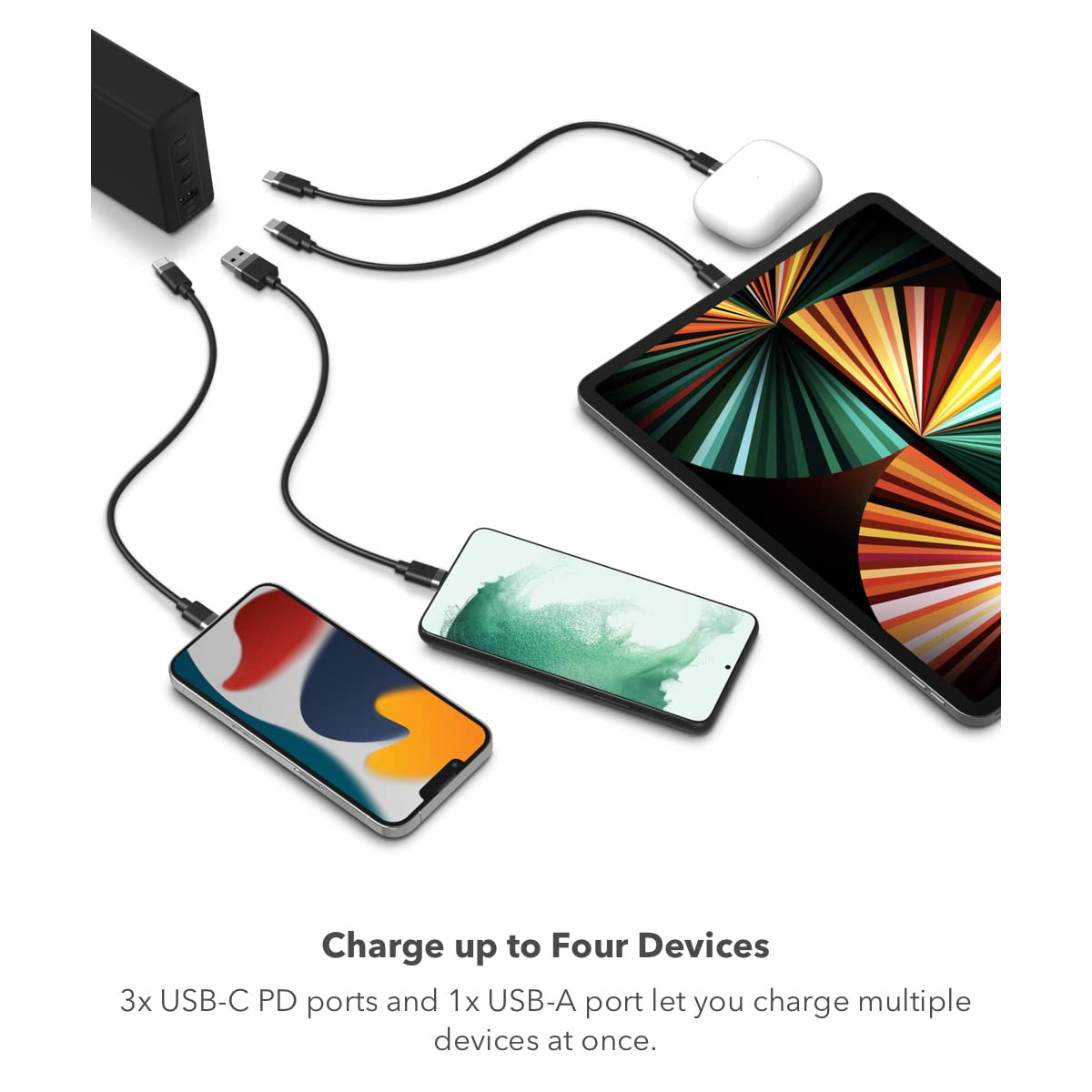 Foto 5 pulgar | Cargador Mophie Speedport 120 Usb-c 120 W 4 Puertos Para Macbook - Venta Internacional.