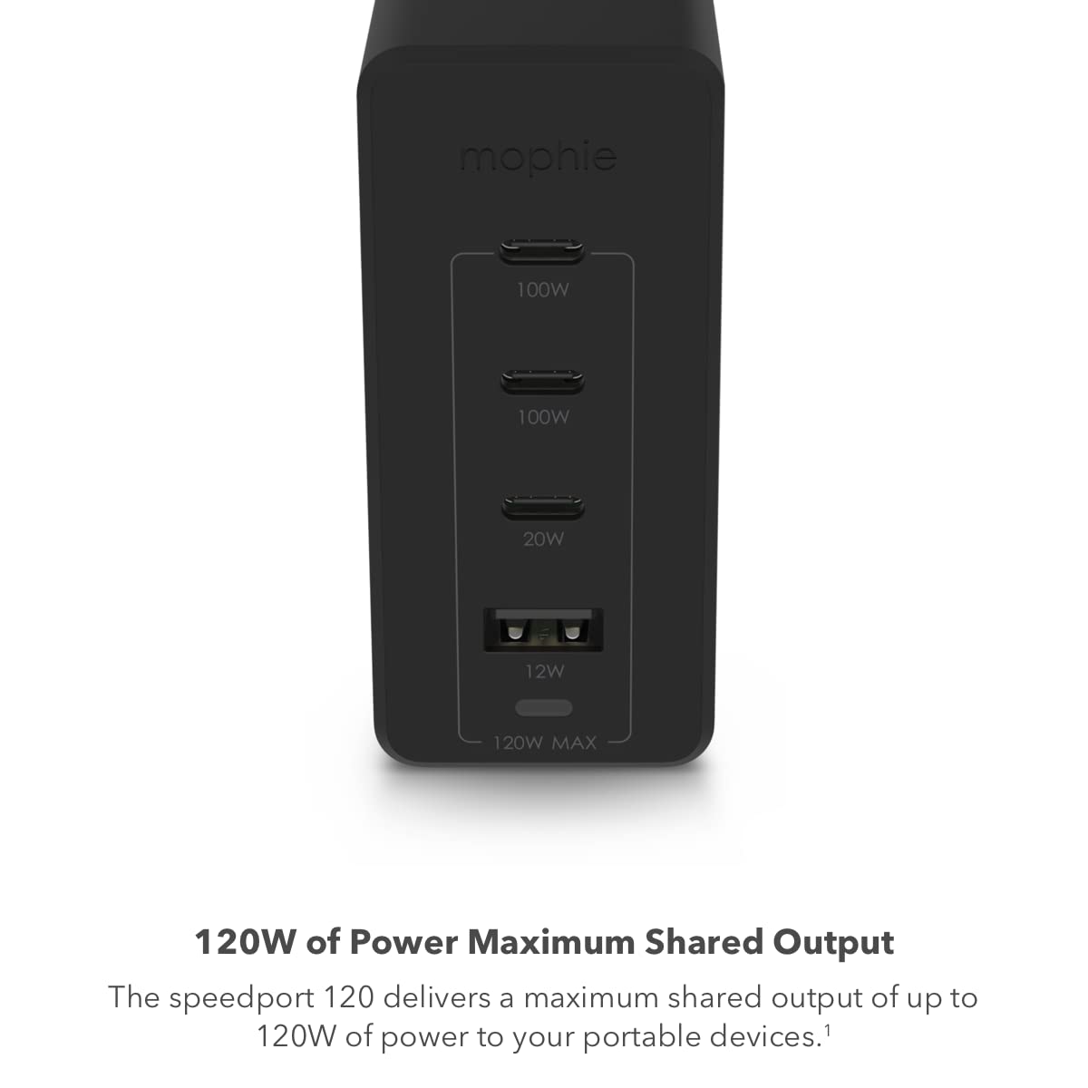 Foto 7 pulgar | Cargador Mophie Speedport 120 Usb-c 120 W 4 Puertos Para Macbook - Venta Internacional.