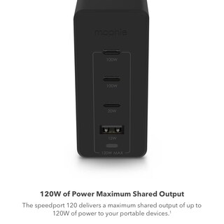 Foto 6 | Cargador Mophie Speedport 120 Usb-c 120 W 4 Puertos Para Macbook - Venta Internacional.