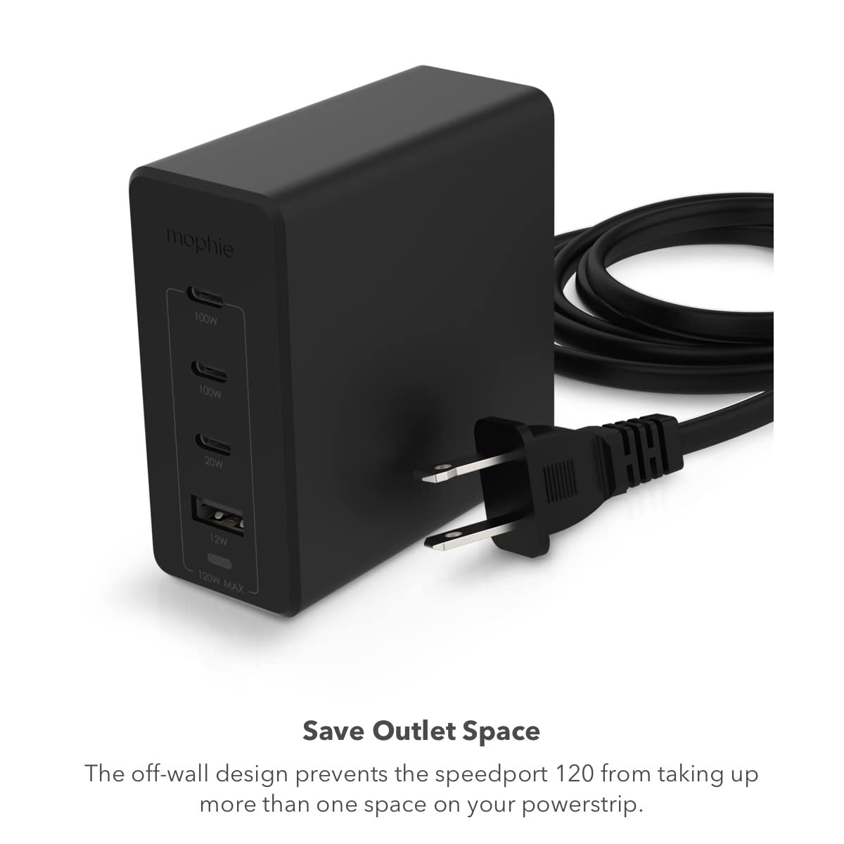 Foto 8 pulgar | Cargador Mophie Speedport 120 Usb-c 120 W 4 Puertos Para Macbook - Venta Internacional.