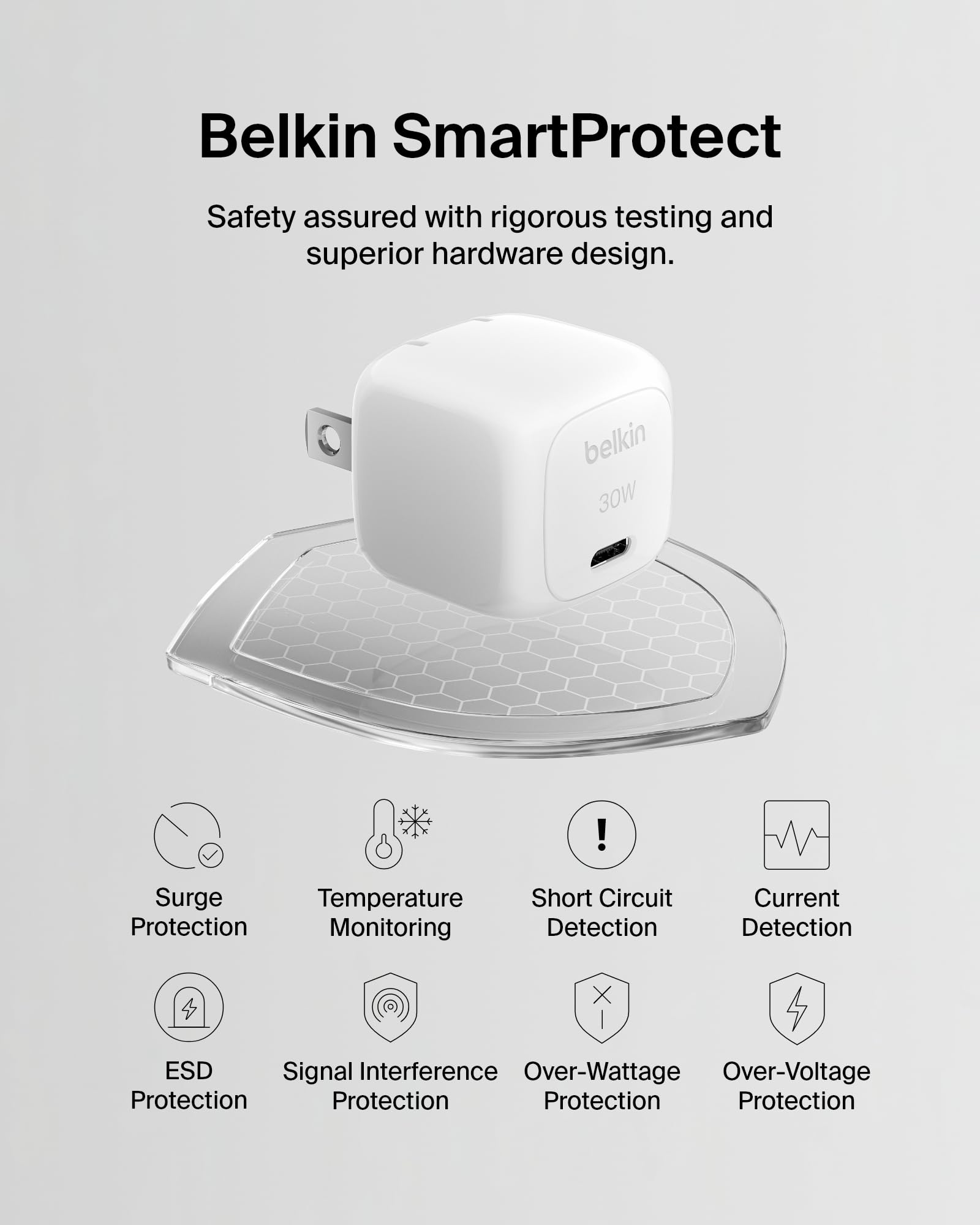 Foto 7 pulgar | Cargador De Pared Belkin Boostcharge 30w Usb-c Power Delivery - Venta Internacional.