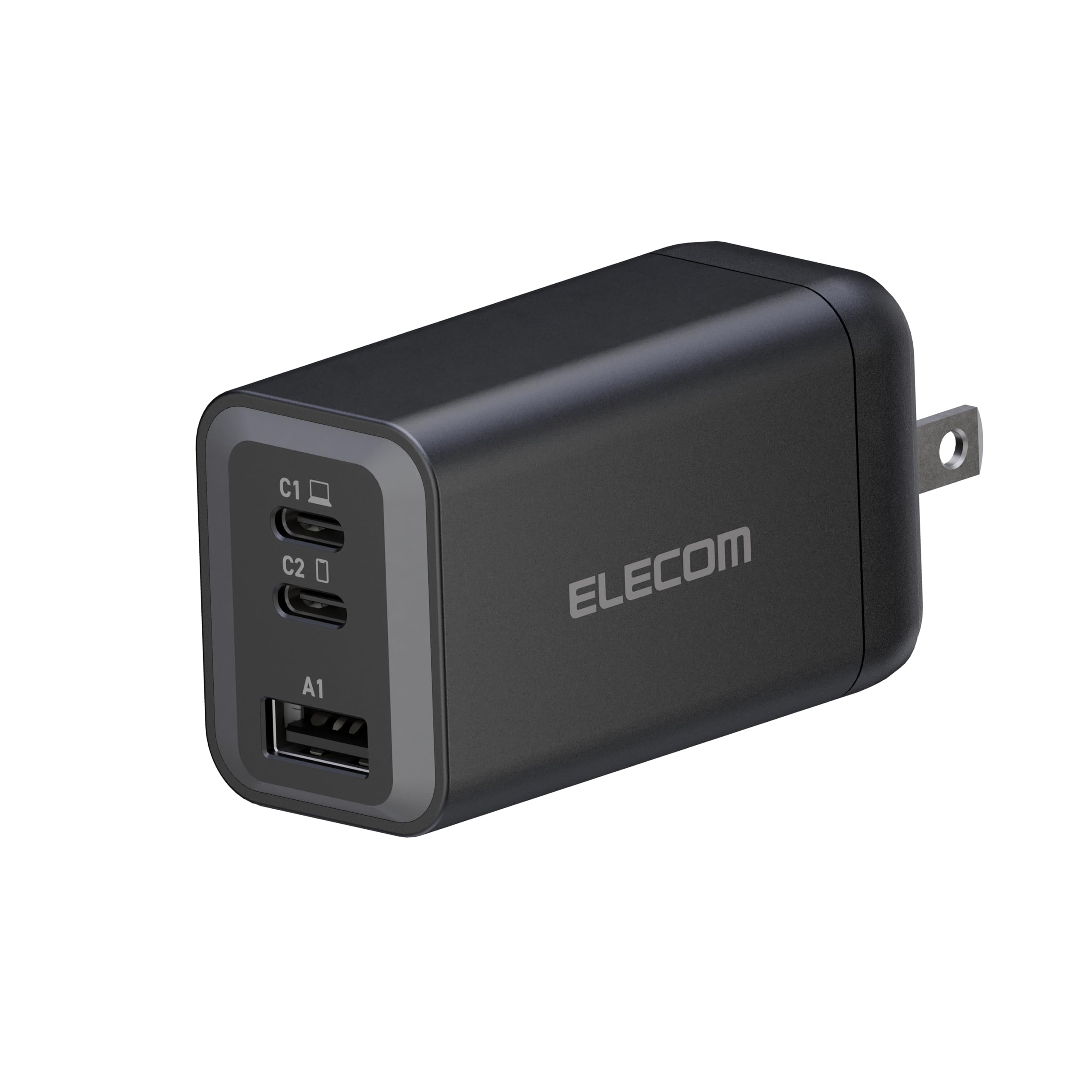 Foto 2 pulgar | Cargador Elecom 65w Usb C Wall Gan Ii Plus De Carga Rápida Negro - Venta Internacional.