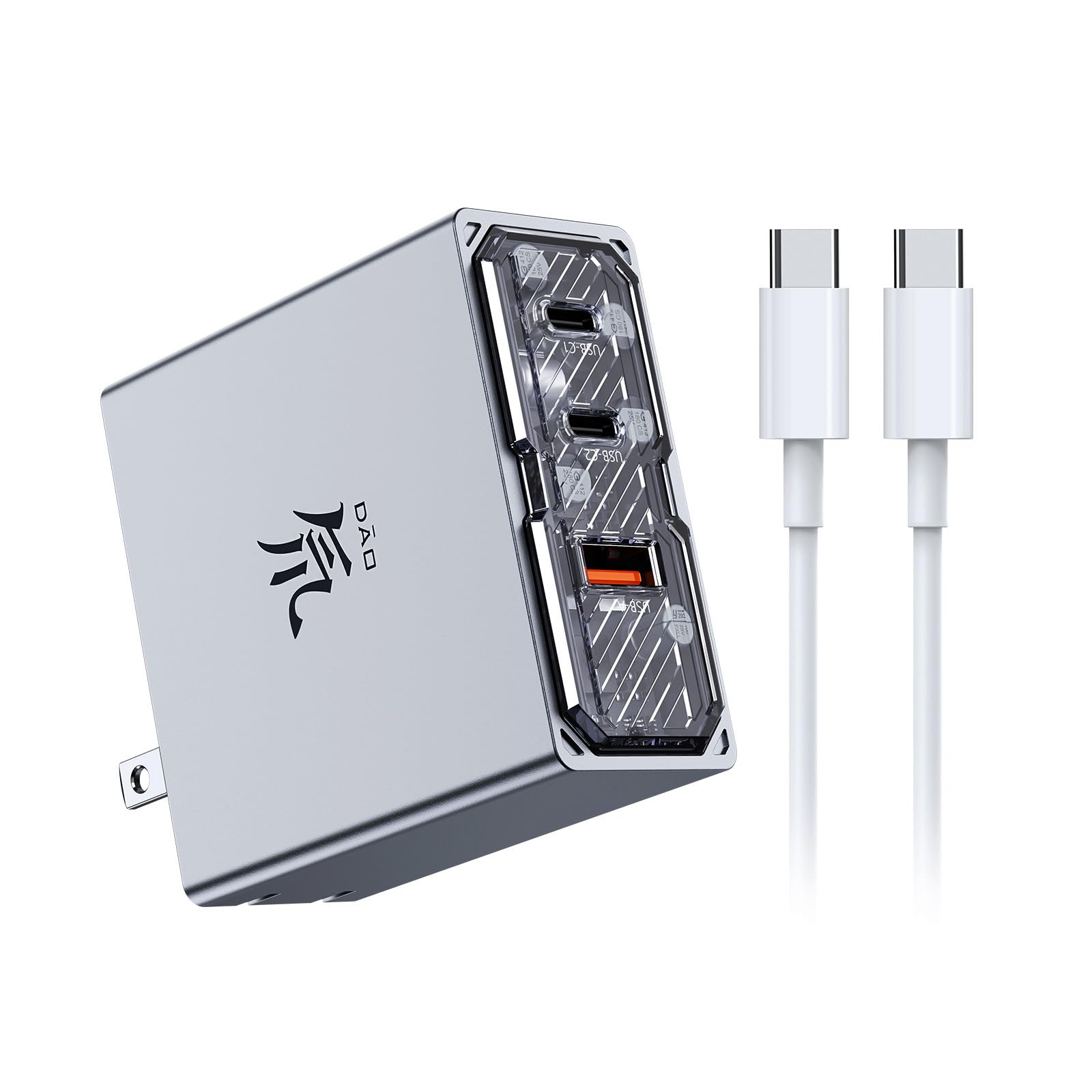 Cargador Charger Block Nubia Redmagic De 100 W, Usb C, 3 Puertos, Gan Rápido - Venta Internacional.