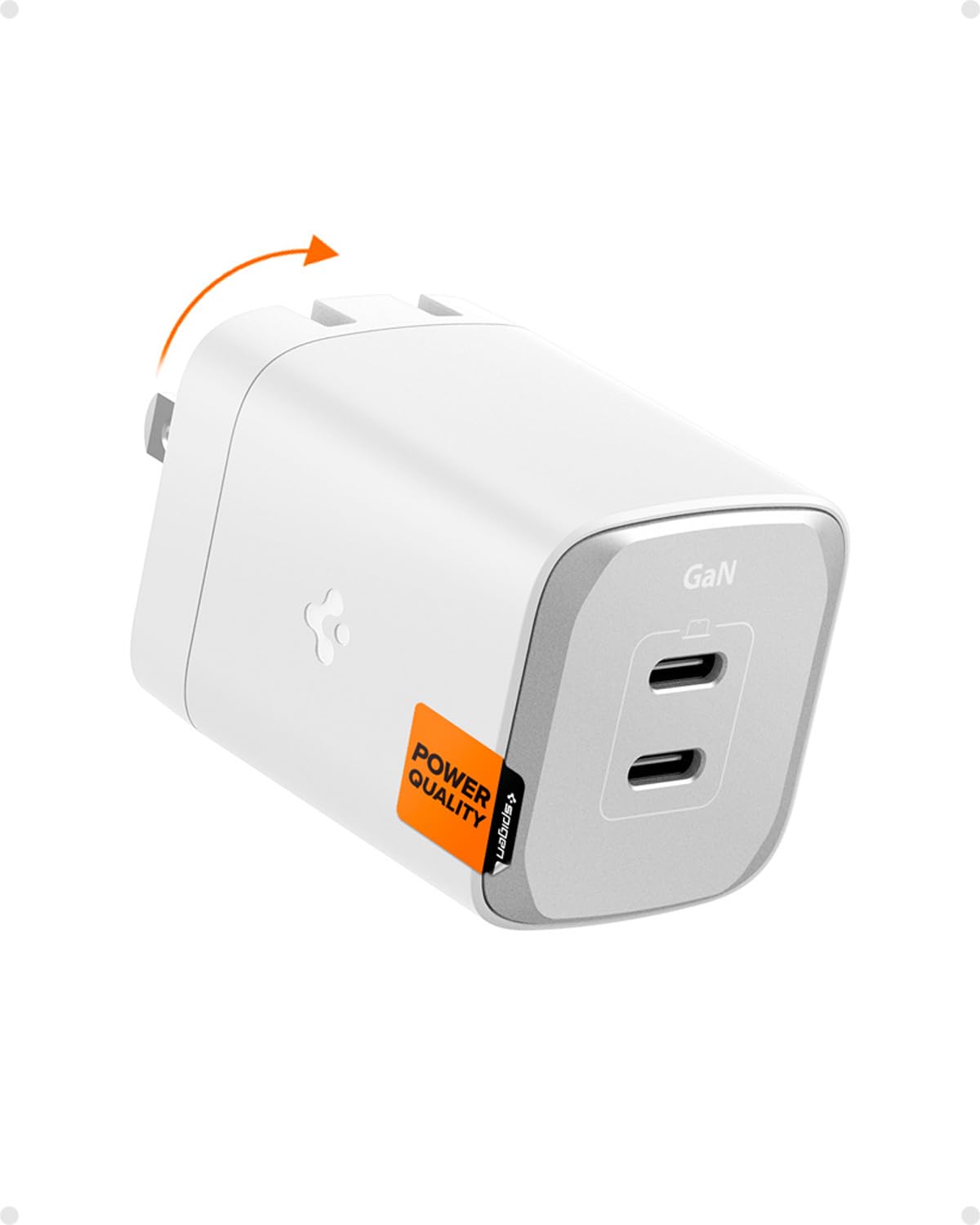 Cargador De Pared Spigen Gan Iii 652 65w 2 Puertos Para Iphone - Venta Internacional.