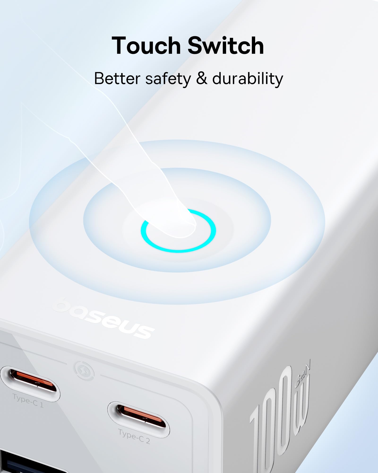 Foto 6 pulgar | Estación De Carga Baseus 100w, 7 Puertos, Usb C, Protección Contra Sobretensiones - Venta Internacional.