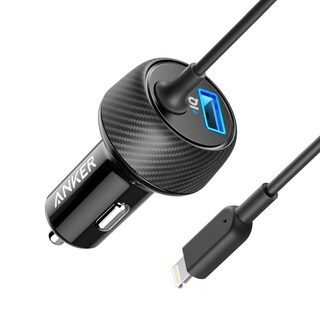 Foto 1 | Cargador De Coche Anker Lightning De 24 W Y 2 Puertos Para Iphone Con Cable - Venta Internacional.