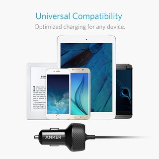 Foto 4 | Cargador De Coche Anker Lightning De 24 W Y 2 Puertos Para Iphone Con Cable - Venta Internacional.