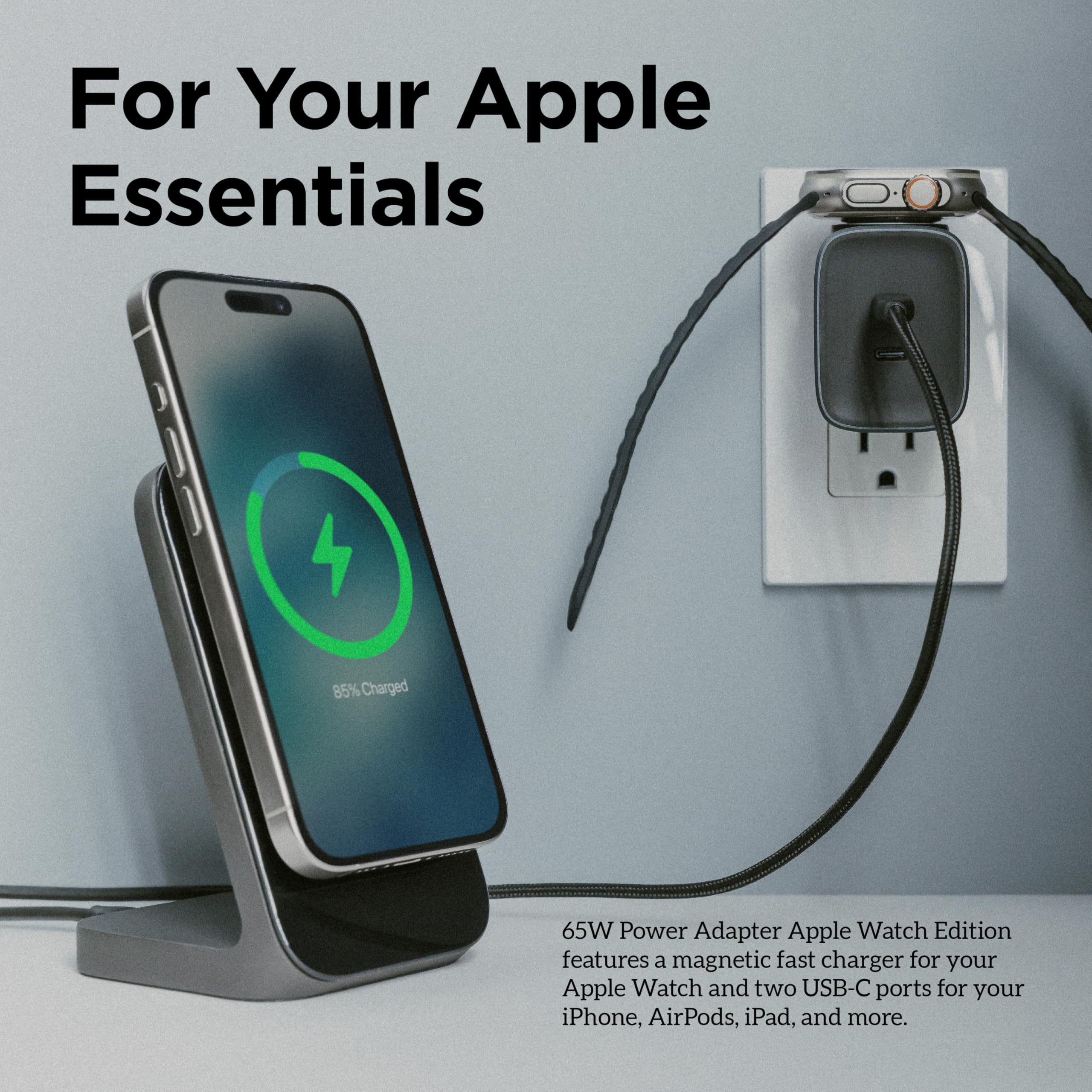 Foto 5 pulgar | Adaptador 3 en 1 para Apple Watch Edition 65 W - Venta Internacional