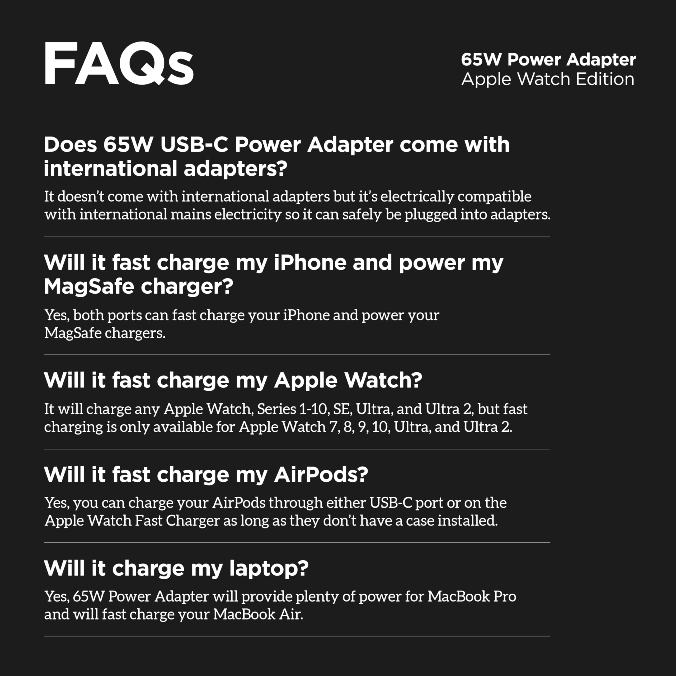 Foto 8 pulgar | Adaptador 3 en 1 para Apple Watch Edition 65 W - Venta Internacional