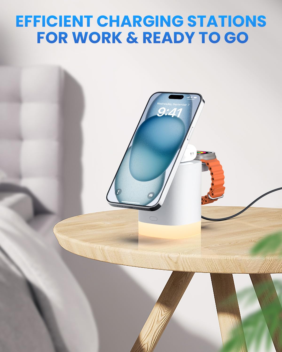 Foto 7 pulgar | Estación de Carga Inalámbrica Joygeek 3 en 1 para iPhone - Venta Internacional
