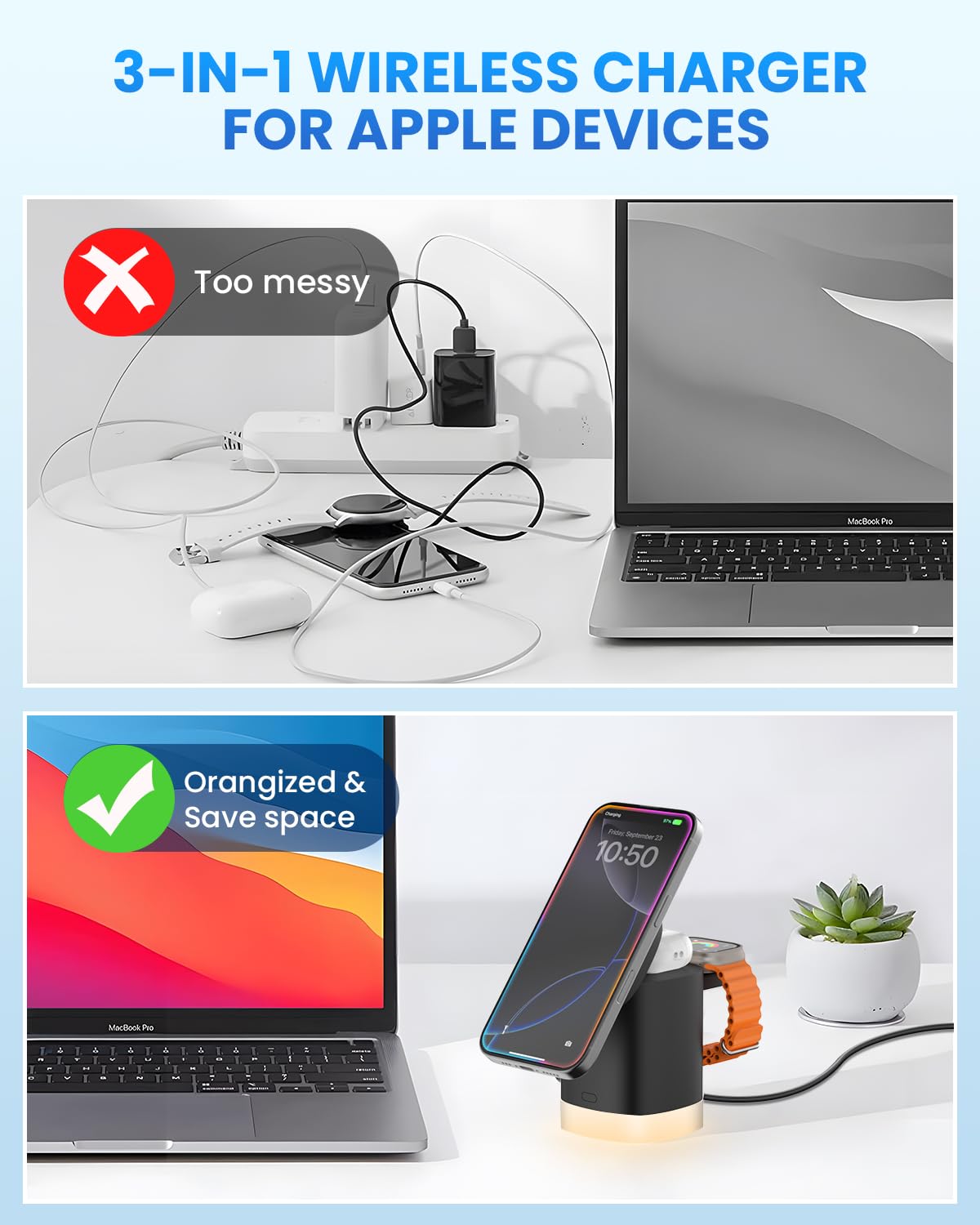 Foto 5 pulgar | Estación de Carga Joygeek 3 en 1 para Apple - Venta Internacional