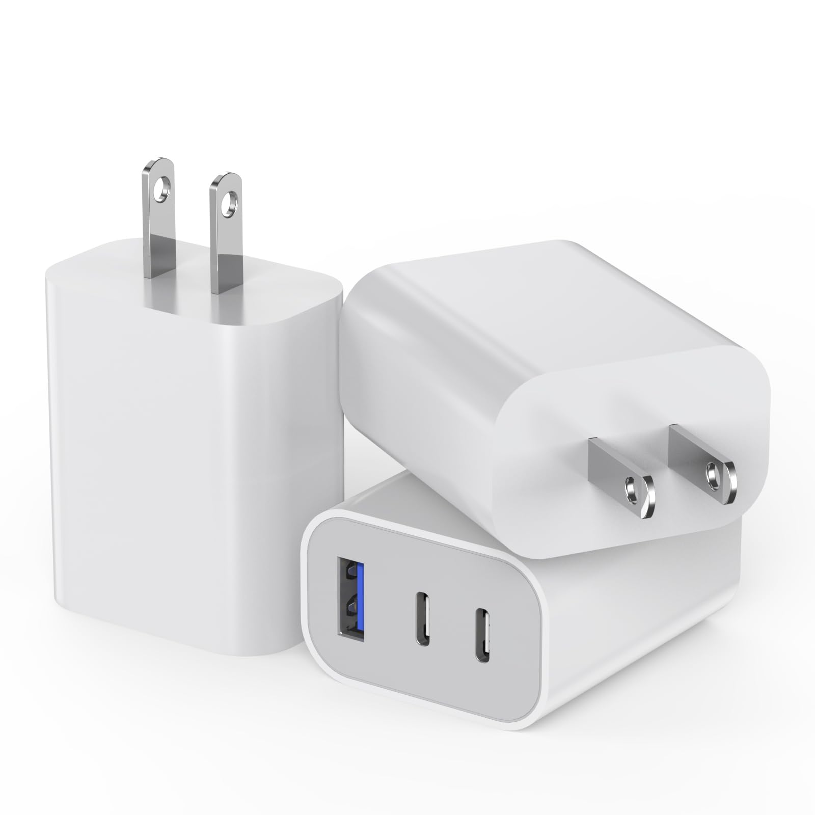 [cargador] Cargador Rápido Usb C Articona De 35 W Y 3 Puertos Para Iphone 16 - Venta Internacional.