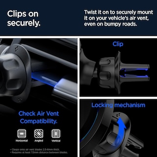 Foto 3 | Cargador Inalámbrico Para Coche Spigen Onetap Pro 3 Cryomax - Venta Internacional.