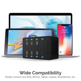 Foto 5 | Cargador Sabrent 100w Usb De 8 Puertos Con 2 Puertos Pd Para La Familia - Venta Internacional.