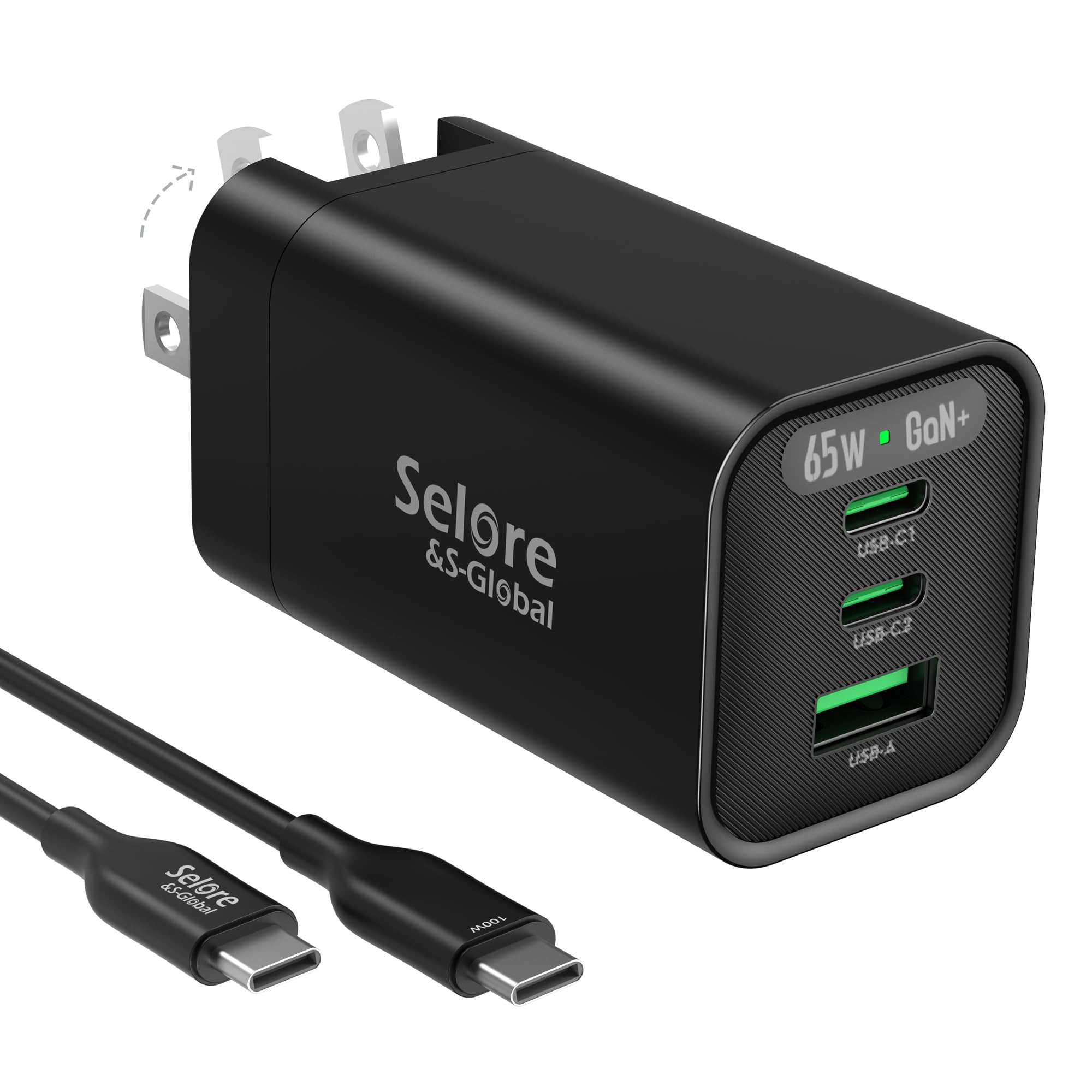 Cargador Usb C Selore De 65 W De Carga Rápida Para Macbook Pro/air - Venta Internacional.