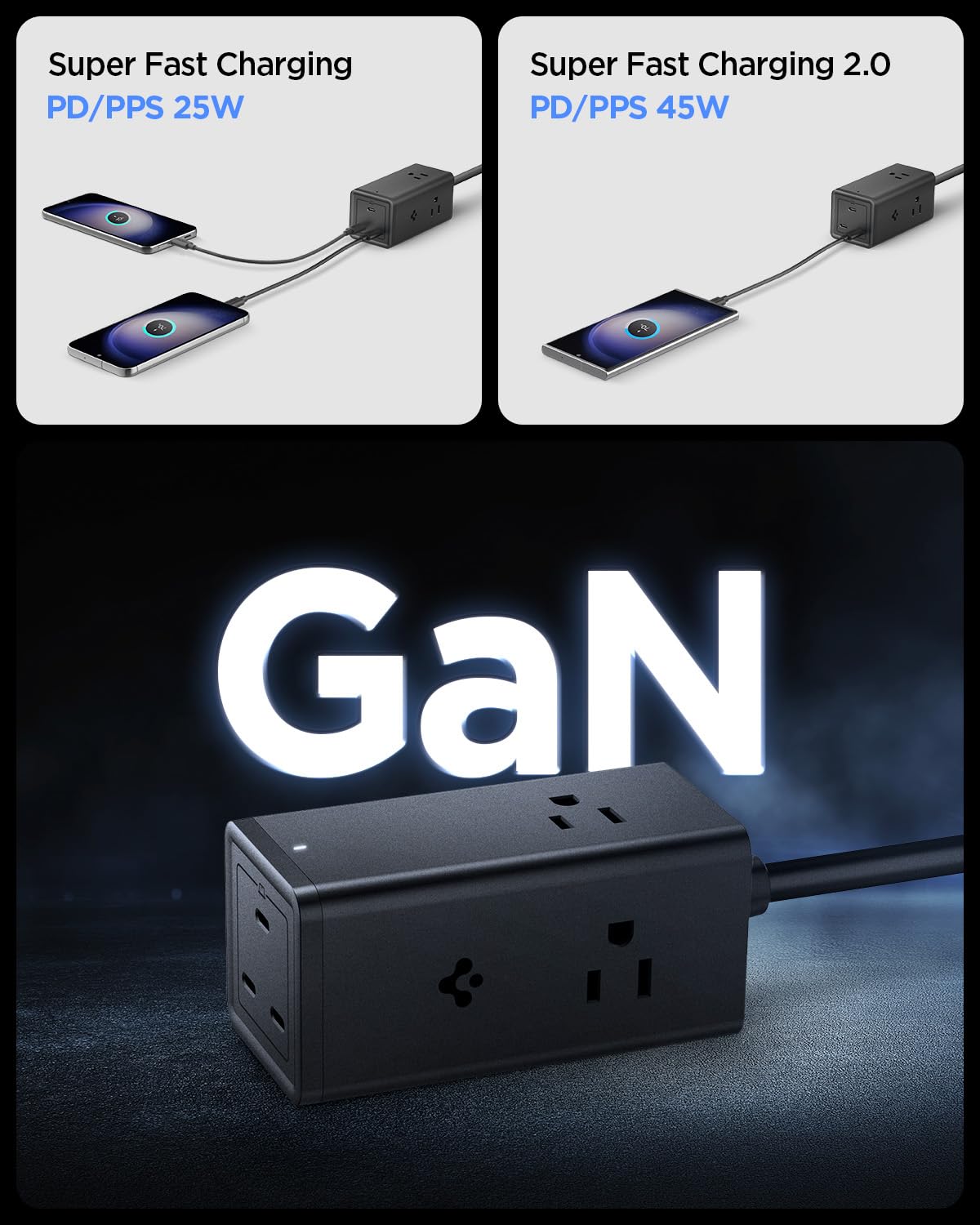 Foto 5 pulgar | Estación De Carga Spigen Arcdock Gan 703 Usb-c 70w 6 En 1 - Venta Internacional.