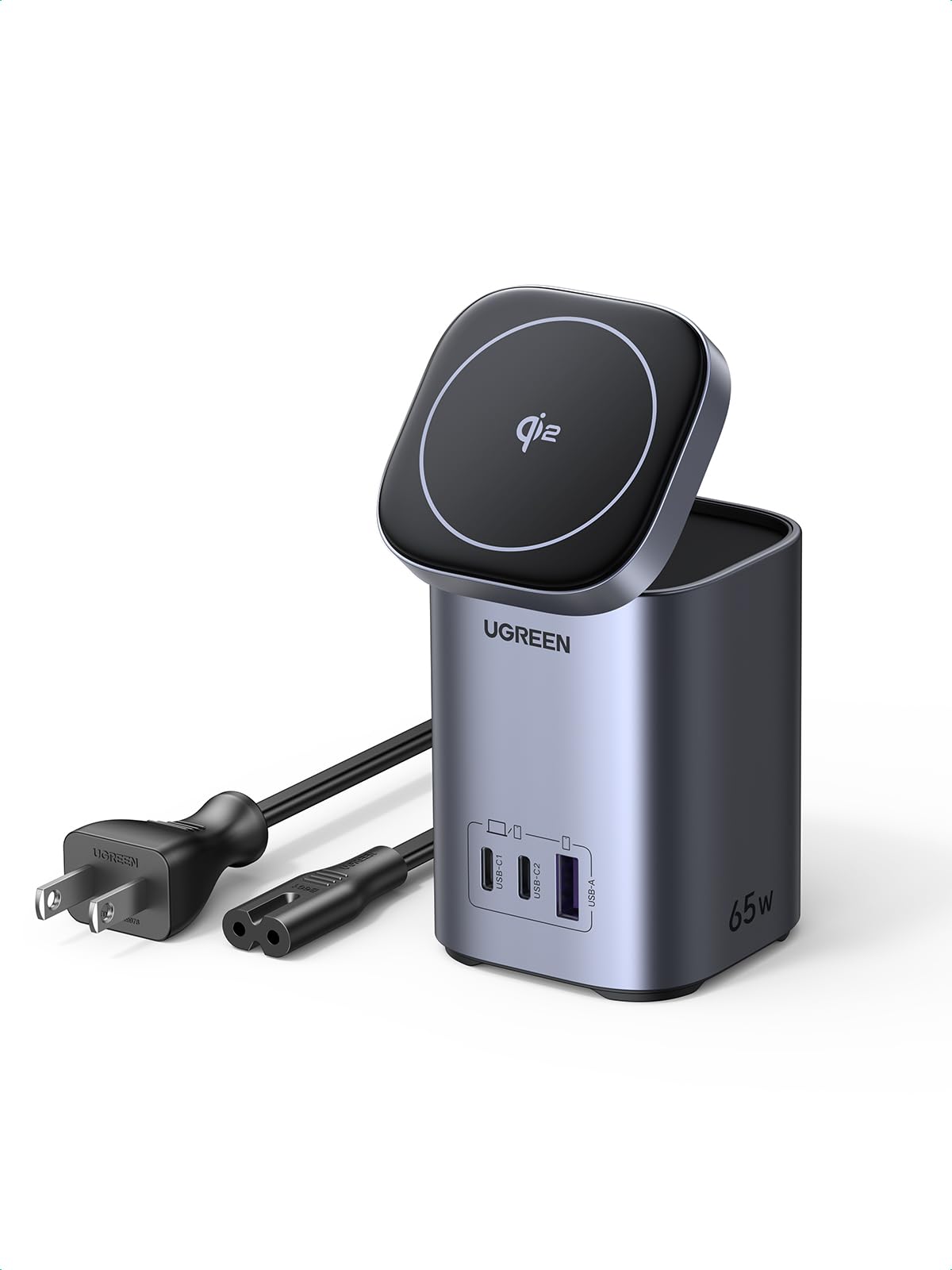 Estación De Carga Ugreen Nexode 65w Gan Con 15w Qi2 Wireless - Venta Internacional. $2,435