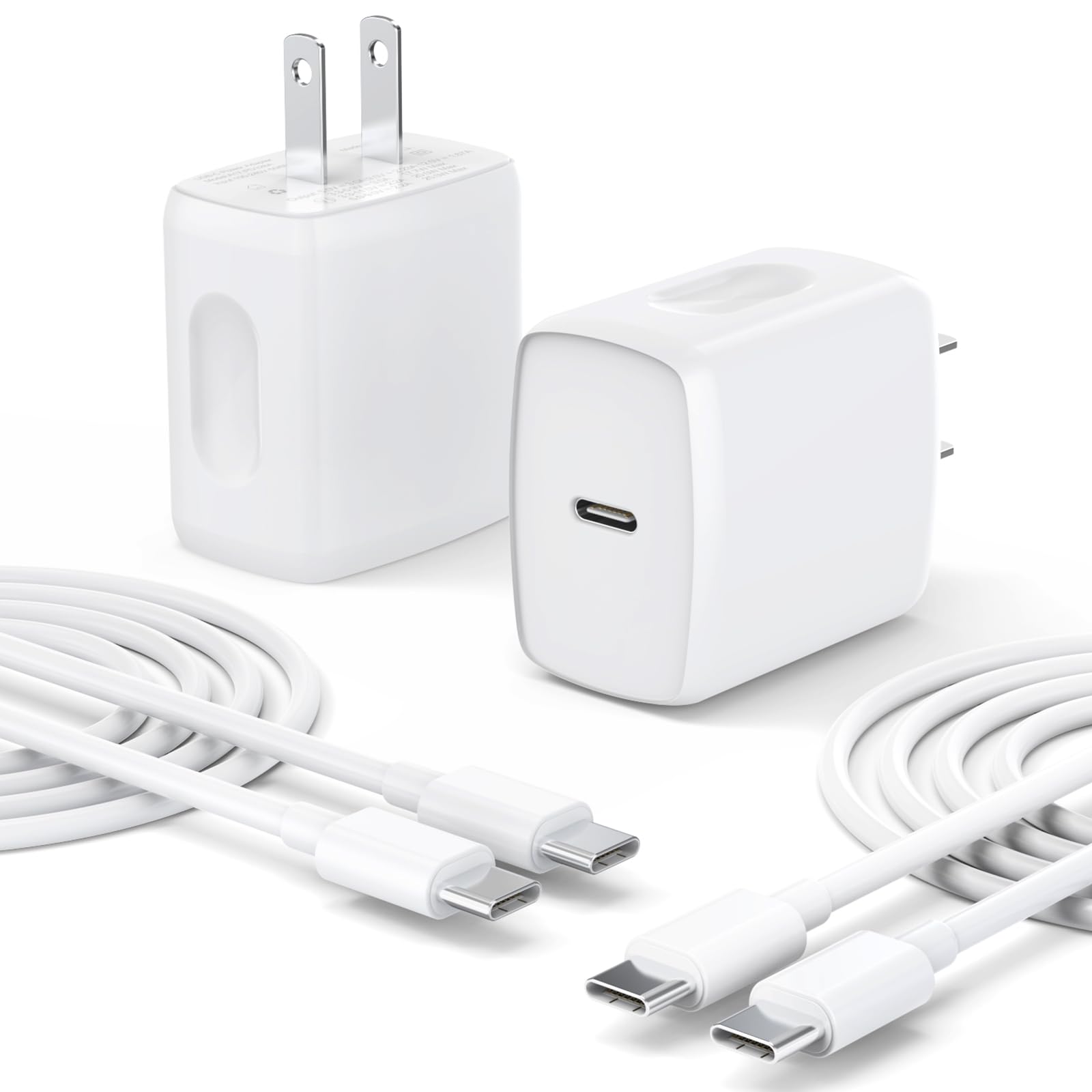 Foto 2 pulgar | Cargador Usb C Quzudn 25 W Tipo C 2 Unidades con Cable - Venta Internacional