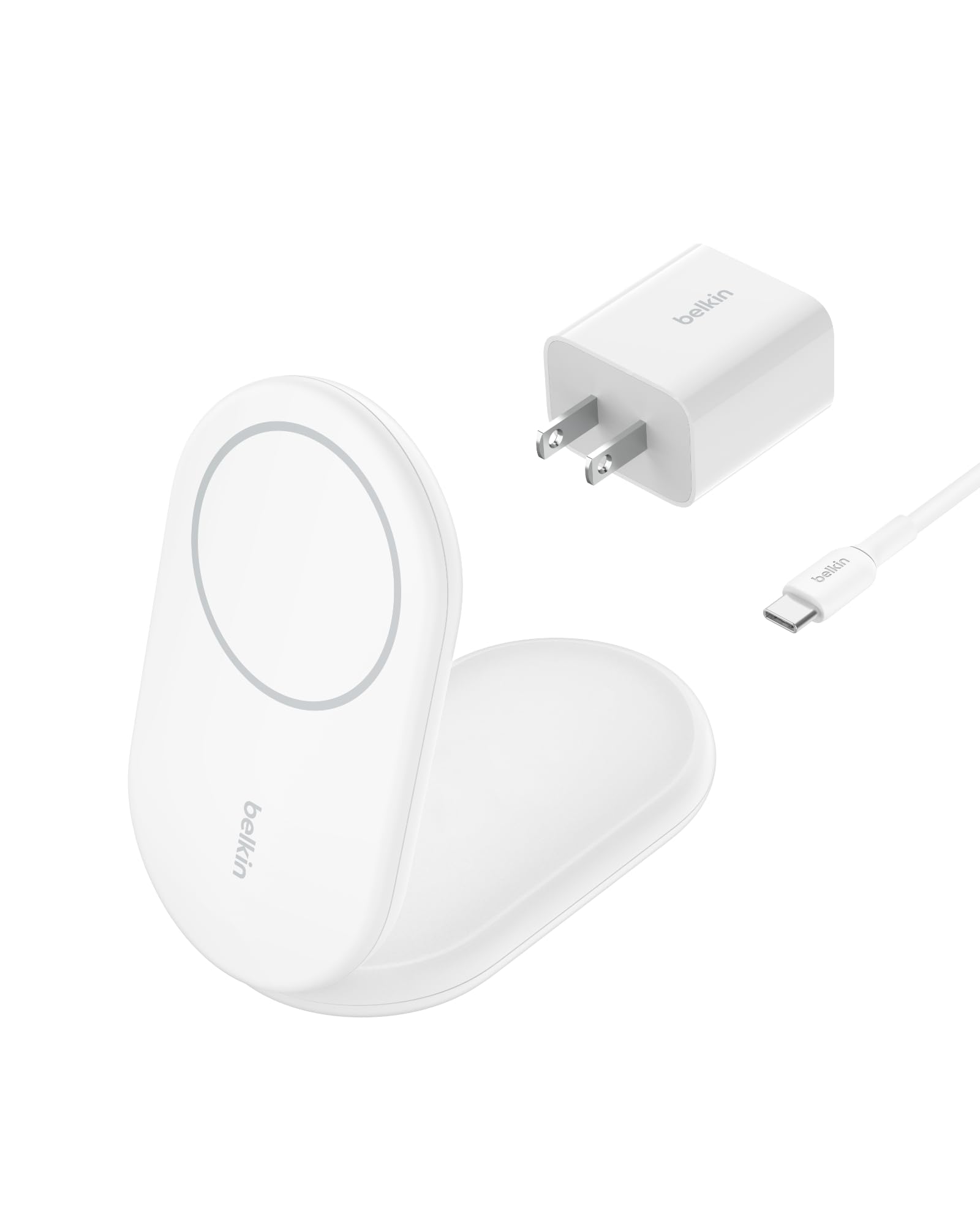 Soporte De Carga Inalámbrico Belkin Magnético Plegable 15w Blanco - Venta Internacional.