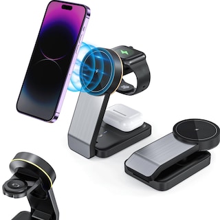 Foto 1 | Estación de Carga Inalámbrica Magnética Plegable 3 En 1 para Iphone - Venta Internacional